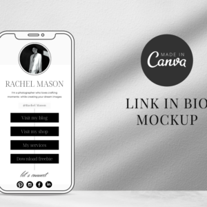 Instagram Link in Bio Canva Template – Interactive Designs with PLR