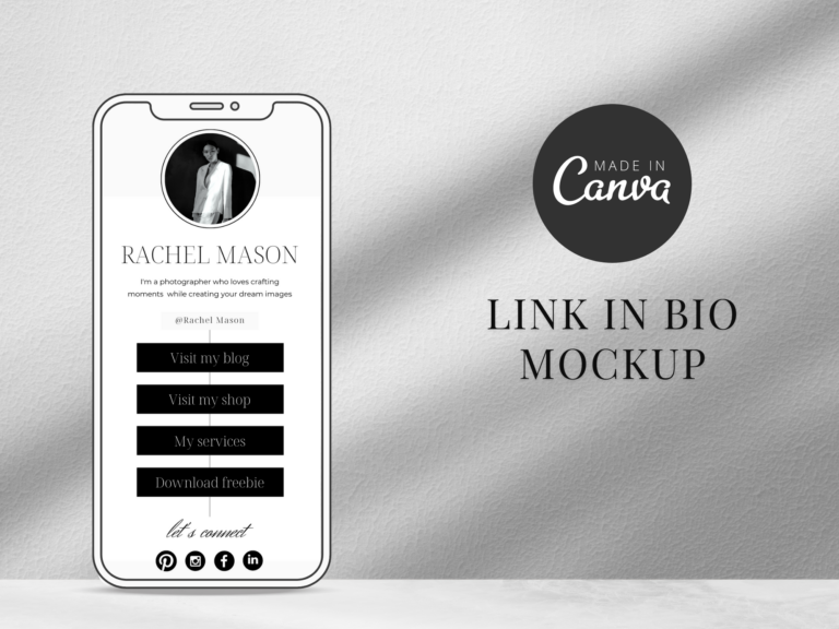 Instagram Link in Bio Canva Template – Interactive Designs with PLR