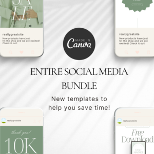 Instagram Bundle Canva Templates – All-in-One Editable Designs with PLR