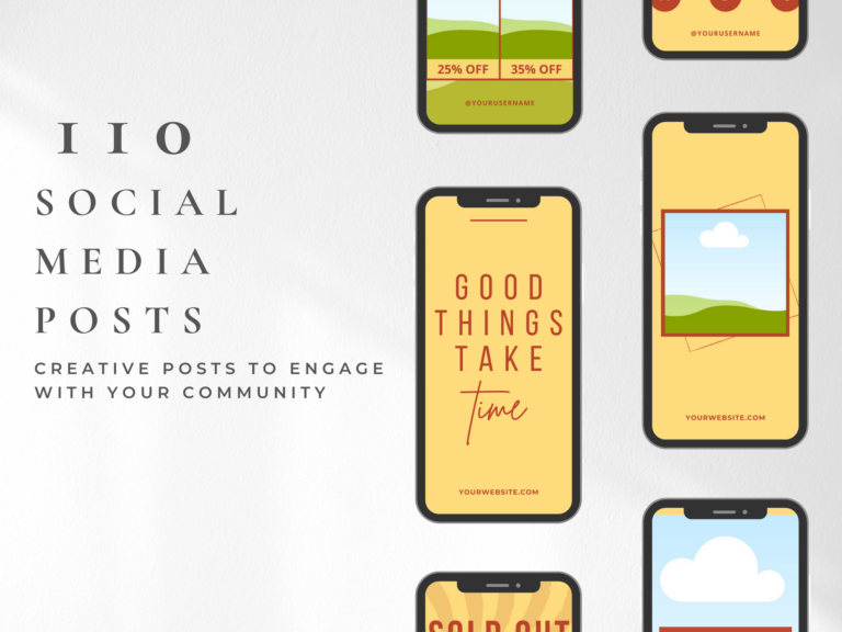 Editable Real Estate Social Media Templates – 110 Designs with PLR