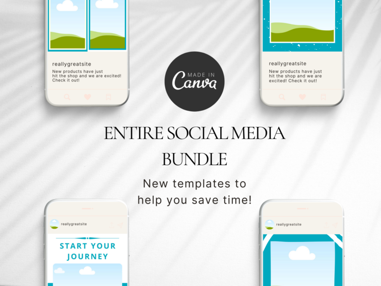 Editable Instagram Travel Post Canva Templates – 20 Designs with PLR