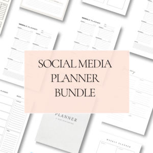 Editable Social Media Planner Canva Templates – 283 Designs with PLR