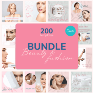 Beauty Canva Template Bundles – Editable Instagram Templates with PLR Rights
