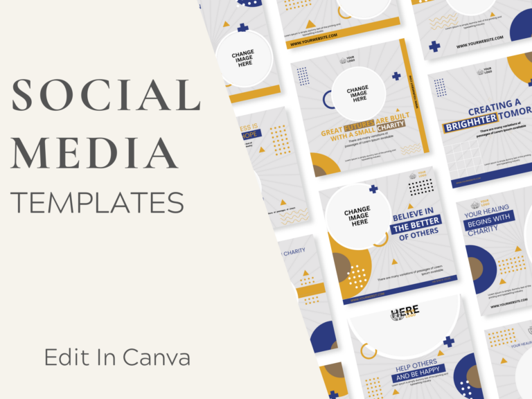 Charity and Humanity Instagram Templates – Editable Canva Templates with PLR Rights