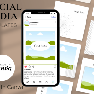Elegant Canva Instagram Templates – Editable Templates with PLR Rights for Luxury Brands