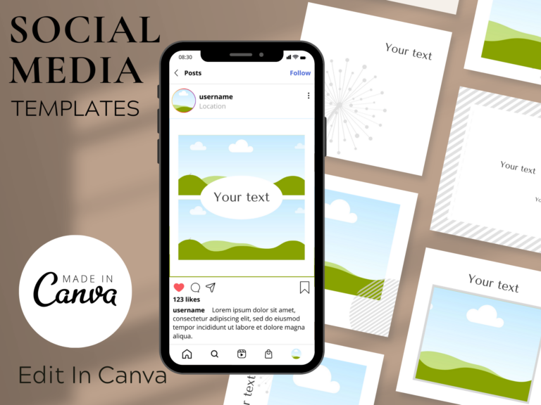 Elegant Canva Instagram Templates – Editable Templates with PLR Rights for Luxury Brands