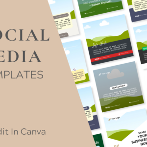 News Info Social Media Feed Templates – Editable Canva Templates with PLR Rights