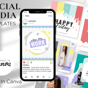 Color Pop Canva Templates – Bold and Fun Social Media Designs with PLR Rights