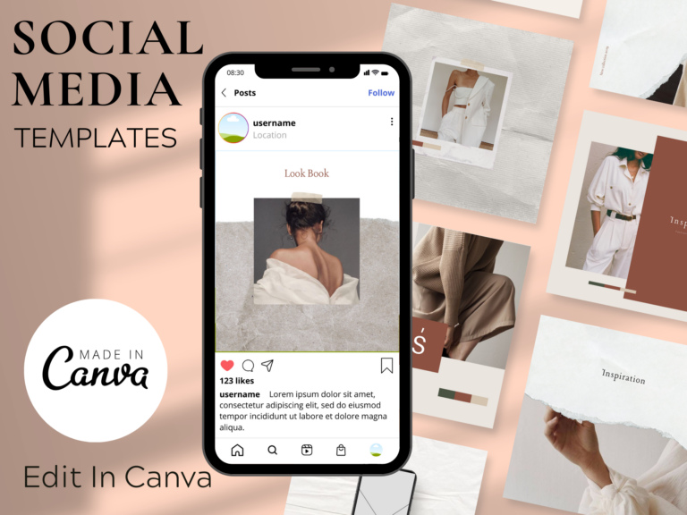 Instagram Template Pack 3 – Editable Canva Templates with PLR Rights