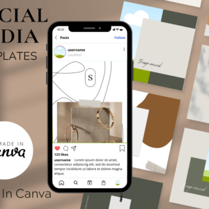 Instagram Template Pack 2 – Abstract Canva Templates with PLR Rights