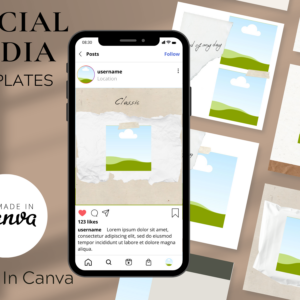 Instagram Template Pack – Modern Editable Canva Templates with PLR Rights