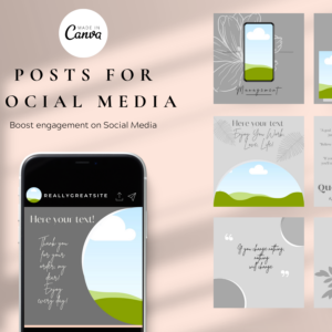 Instagram Canva Marketing Post Templates – Editable Canva Templates with PLR
