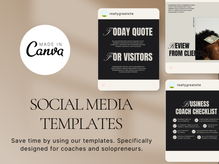 Aesthetic Canva Templates for Instagram – Editable Templates with PLR