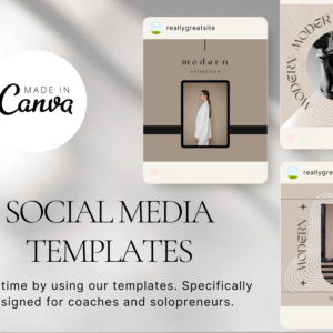 Stylish Instagram Post Template – Editable Canva Templates with PLR