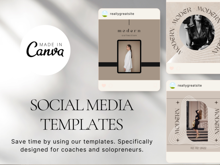 Stylish Instagram Post Template – Editable Canva Templates with PLR