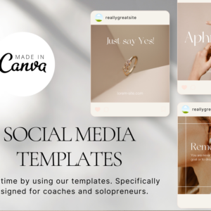 Jewelry Instagram Post Template – Editable Canva Templates with PLR
