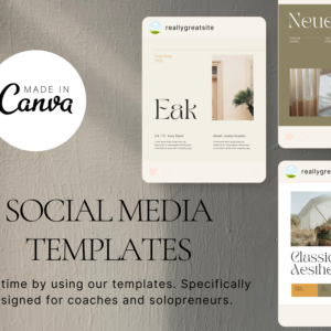 Fashion Social Media Catalog Template – Editable Canva Templates with PLR