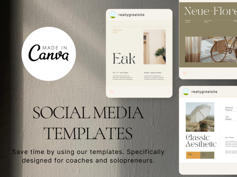 Fashion Social Media Catalog Template – Editable Canva Templates with PLR