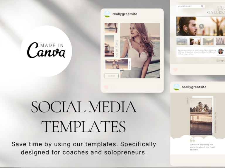 Instagram Post Templates Travel – Editable Canva Templates with PLR