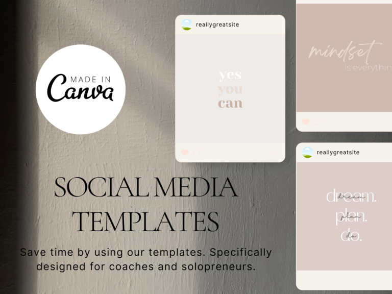 Instagram Motivational Quotes – Editable Canva Templates with PLR