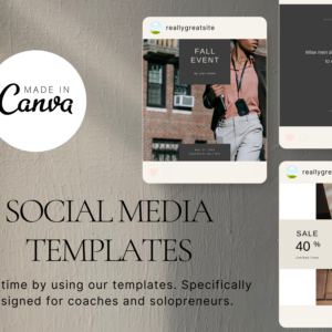Canva Instagram Posts & Stories Template – Editable Templates with PLR