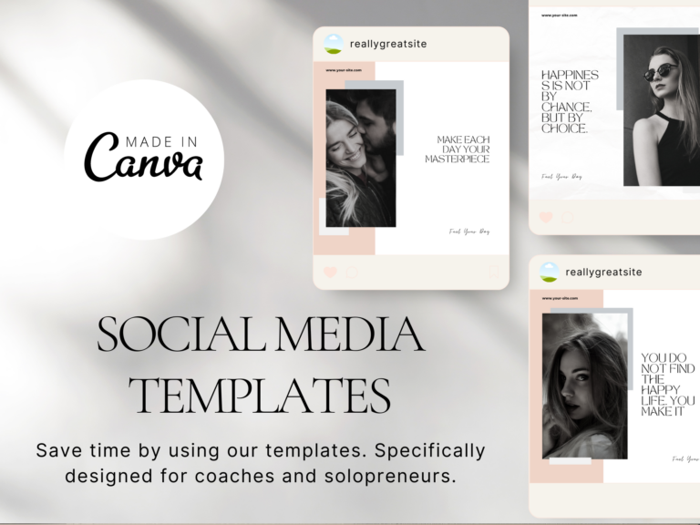 Branding Instagram Templates for Canva – Modern and Stylish Designs with PLR