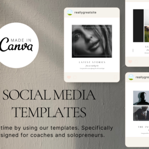Canva Magnificence Social Media Instagram Templates – Trendy Designs with PLR