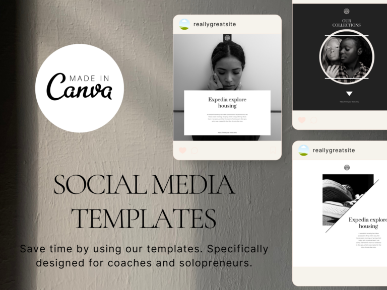 Instagram Aesthetic Canva Templates Pack – Editable Modern Designs with PLR