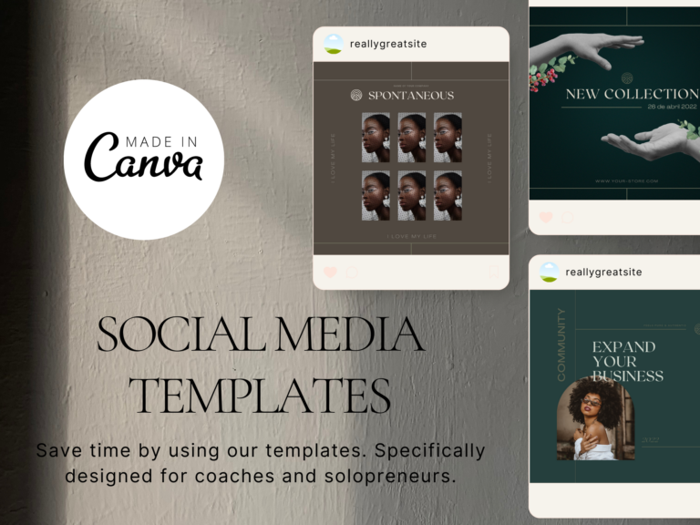Instagram Aesthetic Canva Templates – Fully Editable Modern Designs with PLR