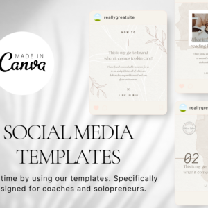 30 Social Media Templates – Editable Canva Designs with PLR