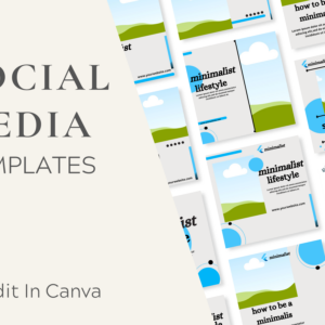 Lifestyle Instagram Post Templates – Editable Canva Templates with PLR Rights