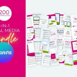 Editable Canva Bundle Social Media Pack – Editable Canva Templates with PLR
