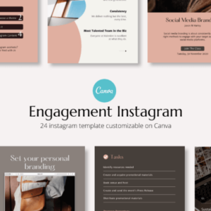 Engagement Puzzle Instagram Templates – Editable Canva Templates with PLR Rights