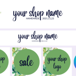 Botanical Etsy Banner Templates with PLR – Editable Canva Designs for Elegant Store Branding