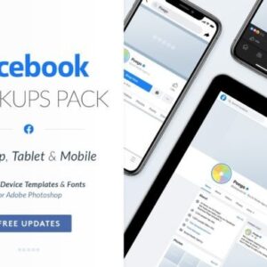 Facebook Social Media Mockups Pack – Editable Canva Templates with PLR Rights
