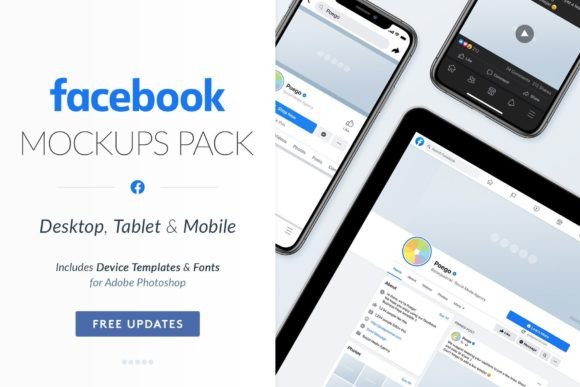 Facebook Social Media Mockups Pack – Editable Canva Templates with PLR Rights