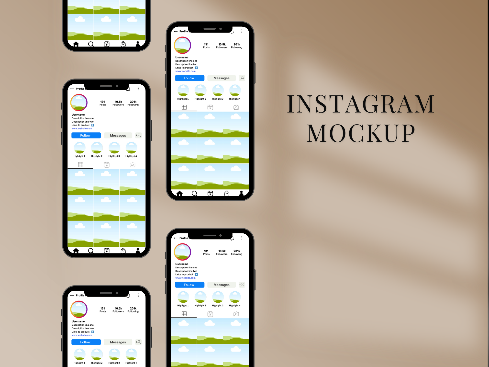 Editable Instagram Mockup Canva Templates Bundle – Professional Designs with PLR