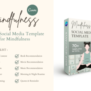 Mindfulness Bundle Canva Templates – Editable Canva Templates with PLR Rights