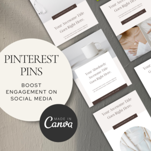 Pinterest Pins Canva Editable Templates – Captivating Designs with PLR