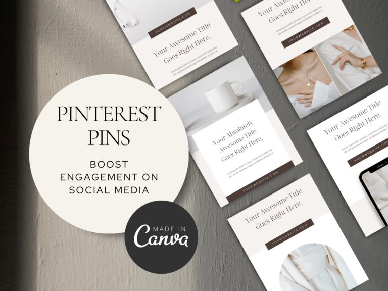 Pinterest Pins Canva Editable Templates – Captivating Designs with PLR