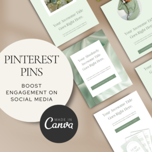 Pinterest Pins Canva Templates – Editable Designs for Engagement and Traffic