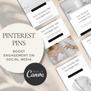 Editable Pinterest Pins Canva Templates – Eye-Catching Designs with PLR