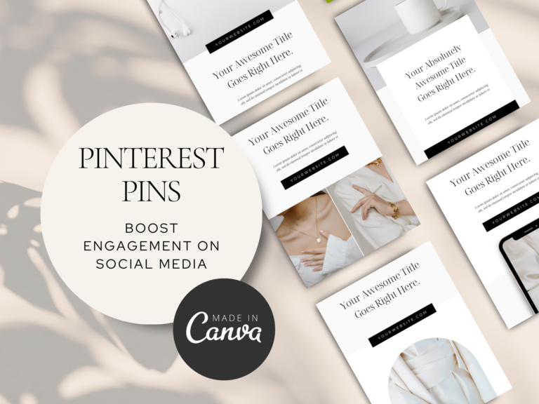 Editable Pinterest Pins Canva Templates – Eye-Catching Designs with PLR