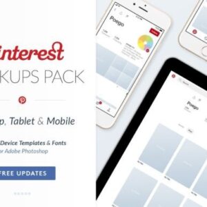 Pinterest Social Media Mockups Pack – Editable Canva Templates with PLR Rights