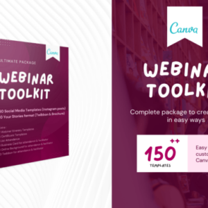 Webinar Toolkit Canva Templates – Editable Canva Templates with PLR Rights