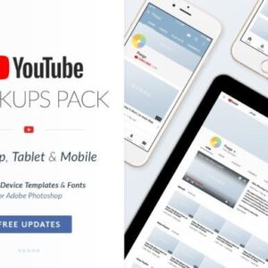 YouTube Social Media Mockups Pack – Editable Canva Templates with PLR Rights