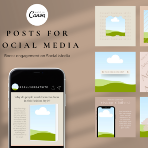 50 Neutral Instagram Post Templates – Editable Canva Templates with PLR