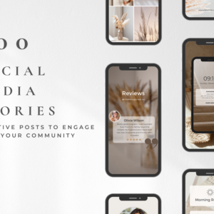 100 Aesthetic Stories Templates – Editable Canva Templates with PLR Rights