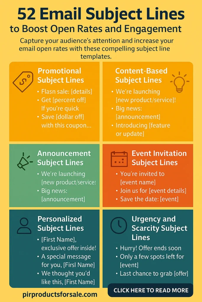 Email Subject Lines to Boost Open Rates