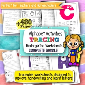 Alphabet Activities Tracing Kindergarten Worksheets – 480+ Printable Pages for Early Literacy Practice